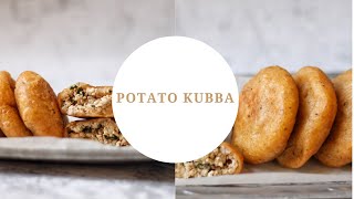 Potato kubba recipe  Potato kibbeh balls [upl. by Nahama]