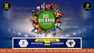 RR ROYAL VS CC WARRIORS  CC BIG BASH  SEASON4  ORG BY AK ROYAL  CHEETA CAMP  FINAL DAY [upl. by Yajiv]