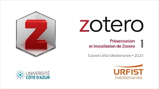 1  Zotero  Présentation et installation [upl. by Reiner351]