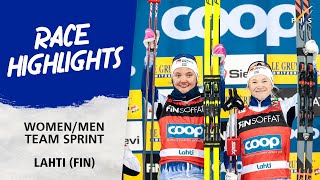 Sweden Norway take top honours in Team Sprint competitions  FIS Cross Country World Cup 2324 [upl. by Sager812]