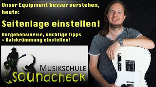 Saitenlage und Halskrümmung einstellen an der Gitarre  Lerne dein Equipment besser verstehen [upl. by Dinesh]