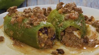 Caigua rellena con puré de pallares  BUENAZO [upl. by Adnawuj540]