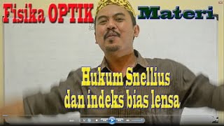 hukum snellius untuk pembiasan  fisika optik 013 [upl. by Ardnasal]