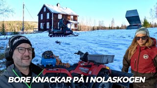 Torp och Motorladdad långweekend Snöoväder ATV biltema plog Ockelbo 6000 sladdfix Suzuki TS50x [upl. by Wrigley]