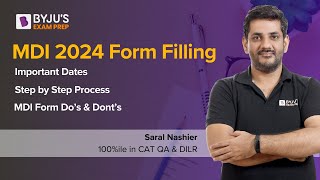 MDI 202426 Form Filling  MDI 2024 Registration Process  MDI Step by step Guide  BYJUS MBA [upl. by Maryanna58]