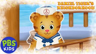 Daniel Tigers Neighborhood  Make Believe Captain Chrissie Sailing On the Sea  PBS KIDS [upl. by Bashemeth339]