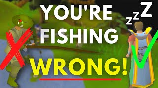 OSRS  Most Efficient Fishing Guide  AFK 1 To 99  Hidden Strategy  EASY AFK PET [upl. by Athalla]