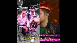 Girish Vishawa Nice meet in Indian Idol set reels [upl. by Ilarin]