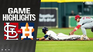 Cardinals vs Astros Game Highlights 6524  MLB Highlights [upl. by Nierman]