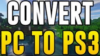 MINECRAFT PS3PS4PSVITA HOW TO CONVERT XBOX AND PC MINECRAFT MAPS TO YOUR PS3 [upl. by Vivianna]