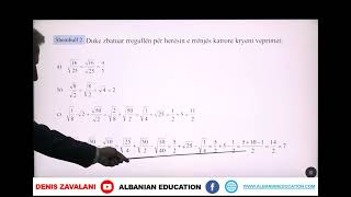 8 02 025 Java e shtatë Matematikë Rrënja katrore e prodhimit dhe e herësit Ushtrime [upl. by Tnomel]