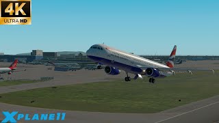 XPlane 11  Plane Takeoff  Landings Compilation 47  4K [upl. by Ennovaj168]