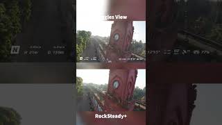 FPV Goggles View vs RockSteady DJI Avata Comparison RockSteady DJIAvata FPV CinematicShots [upl. by Yadsendew]