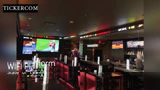 Sports bar design ideas with Live Stream Sports LED Ticker display  Skybox Sports Network [upl. by Asimaj]