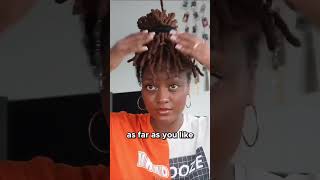 Cute Loc Bun Style w a Scarf  locstyles KamzKollection [upl. by Ermey]