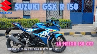 ✅Suzuki GSX R 150🔥TOP SPEED Prueba de Manejo  Test Drive  Review [upl. by Attelrahc]