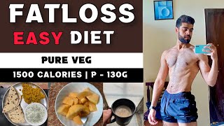 Full Day Of Eating for FATLOSS  Vegetarian  1500 Calories Indian Bodybuilding Diet Kunal Kaushik [upl. by Stagg365]