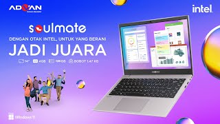 Advan Soulmate 4GB128GB upgradable Free Windows 11 Original [upl. by Gorman381]