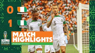 HIGHLIGHTS  Côte dIvoire 🆚 Nigeria TotalEnergiesAFCON2023  MD2 Group A [upl. by Vogel]