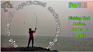 Lure Fishing for Beginners  How to select a fishing Rod  Kerala fishing tips in Malayalam [upl. by Pentheam]