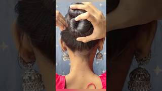 Easy amp simple hairstyles😍 hairstyles shorts viral [upl. by Kalmick]