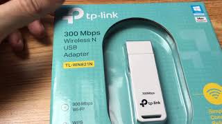 TPLINK TLWN821N 300Mbps Wireless N USB Adapter  Unboxing [upl. by Flossi]