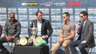 UNCUT  CARL FROCH v ANDRE WARD PRESS CONFERENCE  FOR IFILM LONDON  MATCHROOM PRESS DAY PART 1 [upl. by Azerila]