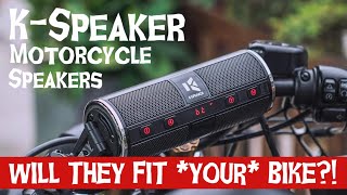 Kspeaker Motorcycle Speakers K2BL Review [upl. by Shwalb]