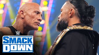 FULL SEGMENT The Rock steps to Roman Reigns on Road To WrestleMania SmackDown Feb 2 2024 [upl. by Ruenhcs]