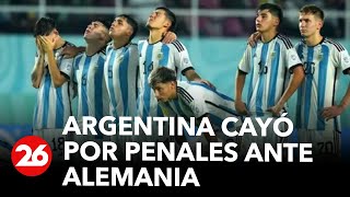 MUNDIAL SUB 17 Argentina cayó por penales ante Alemania en semifinales [upl. by Aititel267]