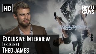 Theo James Exclusive Interview  Insurgent The Divergent Series [upl. by Marlon]