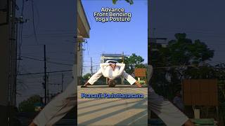 Advance Forward Bending Yoga  Prasarit Padottanasana 🕉️ shorts yoga shortvideo yogapose [upl. by Olrak]