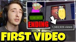 REACTING TO MY FIRST PIGGY VIDEO EVER [upl. by Llieno]