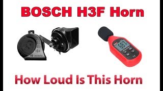 How Loud Is It BOSCH H3F Car Horn [upl. by Binnings]