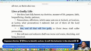 Exposure Series How to identify wolves amp wolflike behavior in the church [upl. by Obellia]