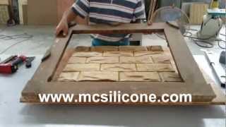 MC silicone Artificial stone mold making way [upl. by Satterfield]