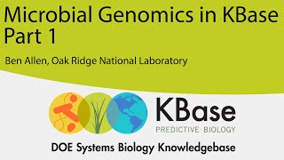 Microbial Genomics in KBase Part 1 Drafting and Improving Isolate Genomes [upl. by Silin]