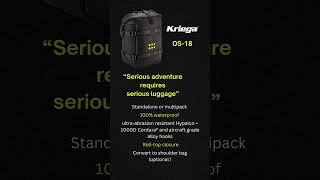 Kriega  OS 18 Tail Bag  100 waterproof adventureriding motorcycleadventure tailbag kriega [upl. by Teiluj]