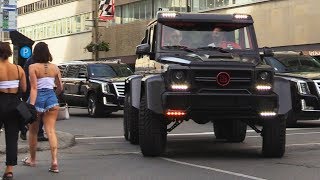 G63 Brabus 6x6 AMG 700 Spotted in Downtown Montreal [upl. by Ylrae671]