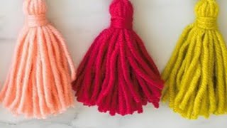 How to make a Tassel  Quick amp Easy Yarn Tassel DIY [upl. by Alys]