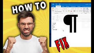 HOW TO FIX Compose new email showing Pilcrow Symbol  Outlook 365  ¶ [upl. by Ayotas983]