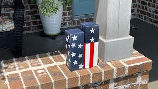 4th of July Fix  Woodworking Decor 4x4s [upl. by Hach]