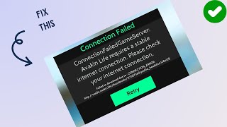 How to fix “connection Failed” in Avakin Life  Fix login Failed [upl. by Venable507]