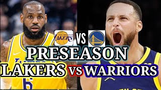 LAKERS VS WARRIORS  NBA GAME PRESEASON  INSANE GAME [upl. by Akino]