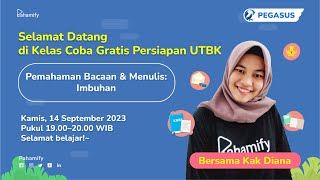 Kemampuan Memahami Bacaan amp Menulis KMBM UTBK 2024 Imbuhan Materi Prioritas [upl. by Dehnel]