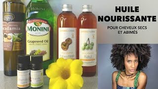 DIY Huile Nourrissante Pour Cheveux Afro Crépus Naturels [upl. by Adev]