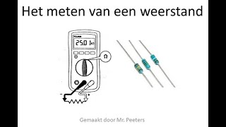 Weerstand meten met een multimeter [upl. by Ratna]