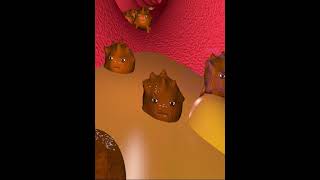 Digestive system Bacteria in Large intestine 3D Animation [upl. by Otreblasiul926]