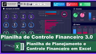 Planilha de Controle e Planejamento Financeiro Excel 30 [upl. by Urias30]