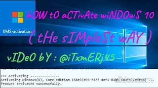 How to Activate Windows 10  Windows 10 Activation  KMS activator  windows10 windows10activation [upl. by Ambrosi]